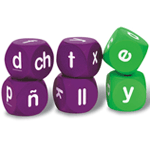 Lowercase Spanish Alphabet Cubes
