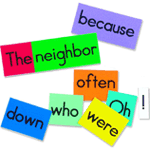 Magnetic Phonics Tiles: Sentence Building