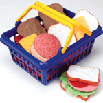 Pretend and Play Sandwich Basket Set