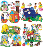 Complete Nursery Rhyme Felt Set Combo