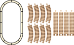 NameTrain Oval Track Set