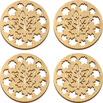 Maple Leaves Coasters - Set of 4