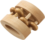 Natural Oval Bead Rattle