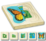 Wooden Layered Puzzles: Butterfly