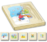Wooden Layered Puzzles: Seasons
