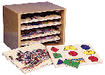 Wooden Puzzle Storage Case, Natural