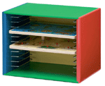 Puzzle Storage Case Painted Wood Holds 12 Puzzles