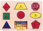 Puzzles Easy-Grip Shapes Peg