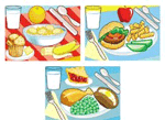 Breakfast Lunch Dinner Puzzle Set