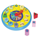 Wooden Shape Sorting Clock