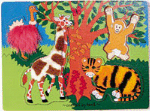 Puzzles Tactile Fuzzy Jungle