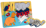 Puzzles Tactile Fuzzy Pets