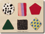 Fuzzy Wooden Puzzles Textured Shapes