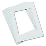 Pre-Cut Mat Frames - White - 12 Frames