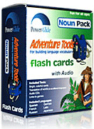 Power-Glide Noun Pack Flash Cards with Audio CD's