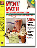 Menu Math: Old Fashioned Ice Cream Parlor