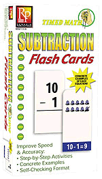 Timed Math Flash Cards: Subtraction