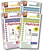 Timed Math Flash Cards Set