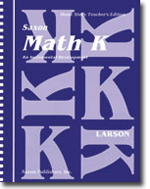 Homeschool Math K: Teachers Manual