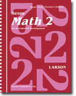 Homeschool Math 2: Teachers Manual