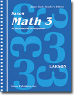 Homeschool Math 3: Teachers Manual
