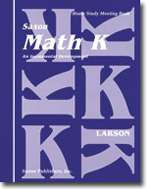 Homeschool Math K: Students Meeting Book