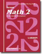 Homeschool Math 2: Students Meeting Book