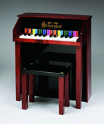 Schoenhut Designer Spinet with Bench - Mahogany and Black