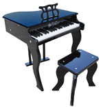 Schoenhut Elite Baby Grand with Bench - Black