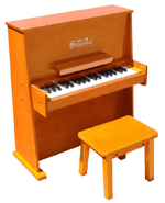 Schoenhut Day Care Durable Spinet with Bench - Oak