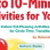 Fun-Filled 5- to 10-Minute Science Activities for Young Learners