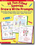 50 Fun-Filled Spanish Draw and Write Prompts