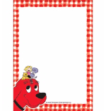 Scholastic Note Pad: Clifford Red Gingham