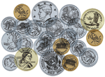Overhead US Coin Set