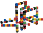 Centimeter Cubes - Interlocking Centimeter Cubes Package of 500 (Bag)