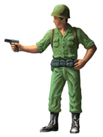 Army Men-Pistol Soldier Cast and Paint Kit