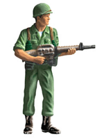 Army Men-Machine Gun Soldier Cast and Paint Kit