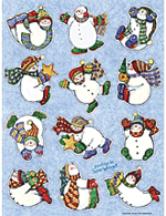 Snowmen Accent Dazzlers from Susan Winget