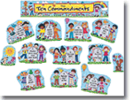 Childrens Ten Commandments Bulletin Board Display Set