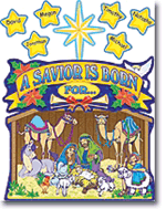 Nativity Scene Bulletin Board Display Set