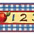 Abc 123 Plaid Straight Border Trim From Susan Winget, Multi Color 