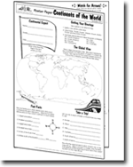 Continents of the World: Poster Paper for Grades 4-8