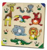 Lift and Discover 10mm Wood Puzzle - On Safari