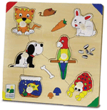 Lift and Discover 10mm Wood Puzzle - Pets