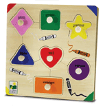 Lift and Discover 10mm Wood Puzzle - Colors and Shapes