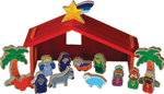 Wooden Nativity Playset