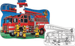 Puzzle Doubles - Giant Fire Truck Floor Puzzle