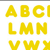 Gold 4 ft Casual Ready Letters