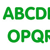 Green 2 ft Letters and Marks STICK-EZE