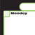 Black Wipe-Off Weekly Calendar Grid